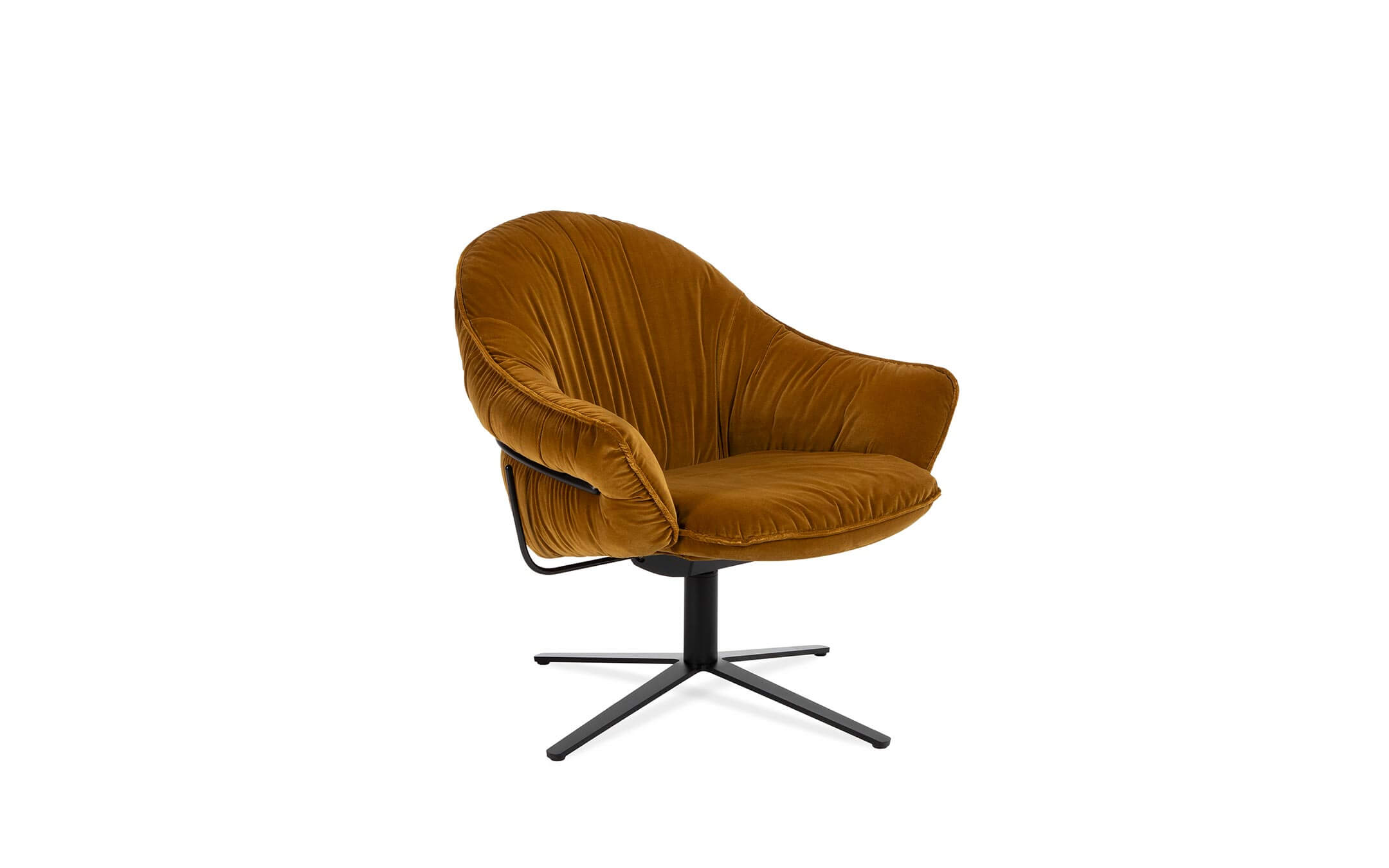 freifrau_2024_Marie_Lounge-Chair_2-3_ME001_Adamo-Tabacco_front Platzhalter